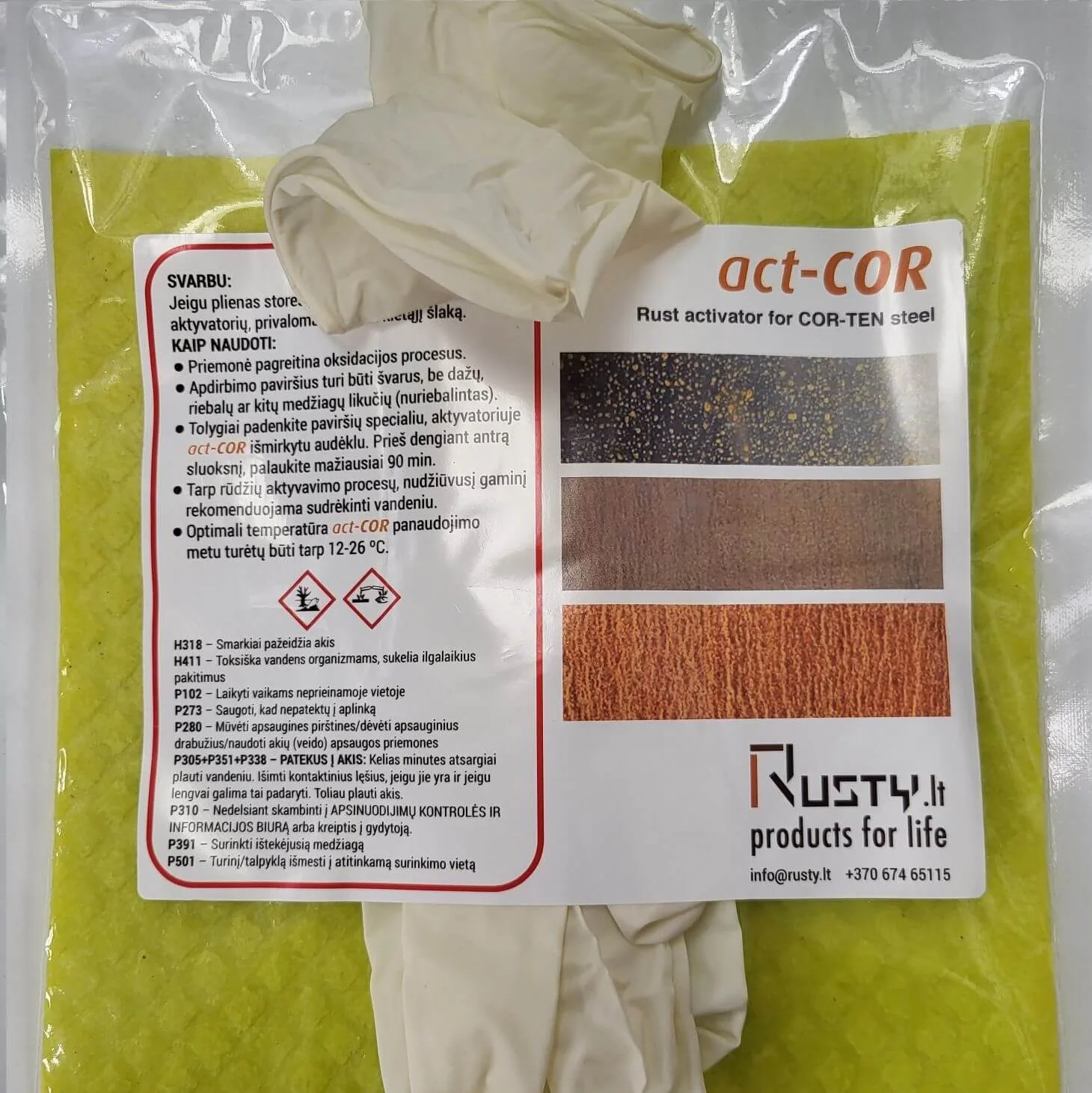 Activator (wet wipe)