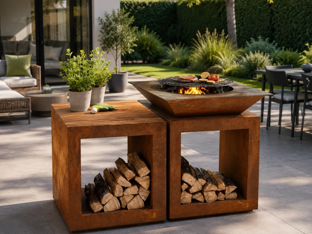 Outdoor fireplace / grill Leo