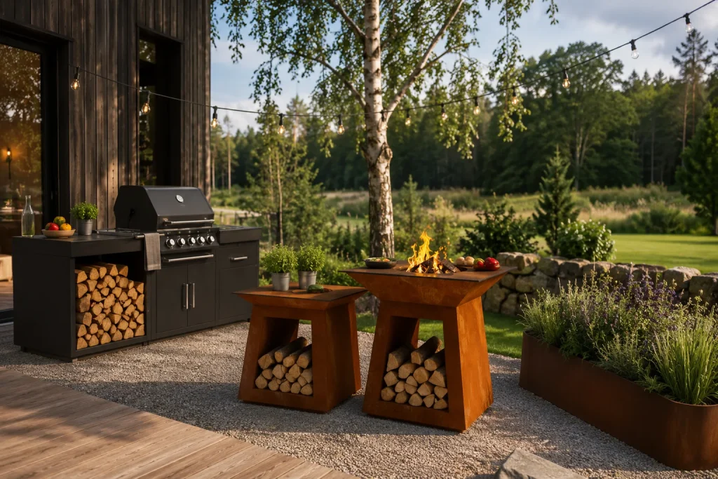 Outdoor fireplace / grill Hansen
